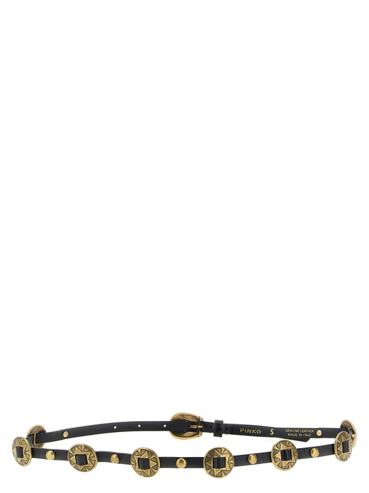 Pinko Engraved Plaque Belt