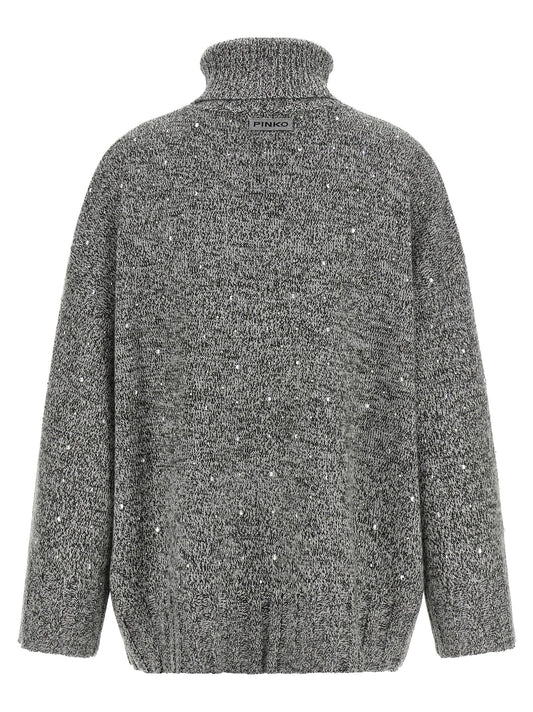 Pinko Crystal Turtleneck Sweater
