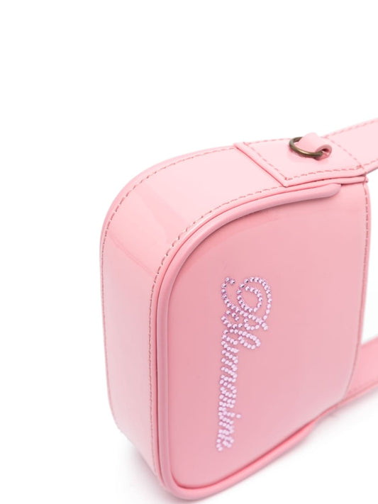 Blumarine crystal-embellished logo tote bag