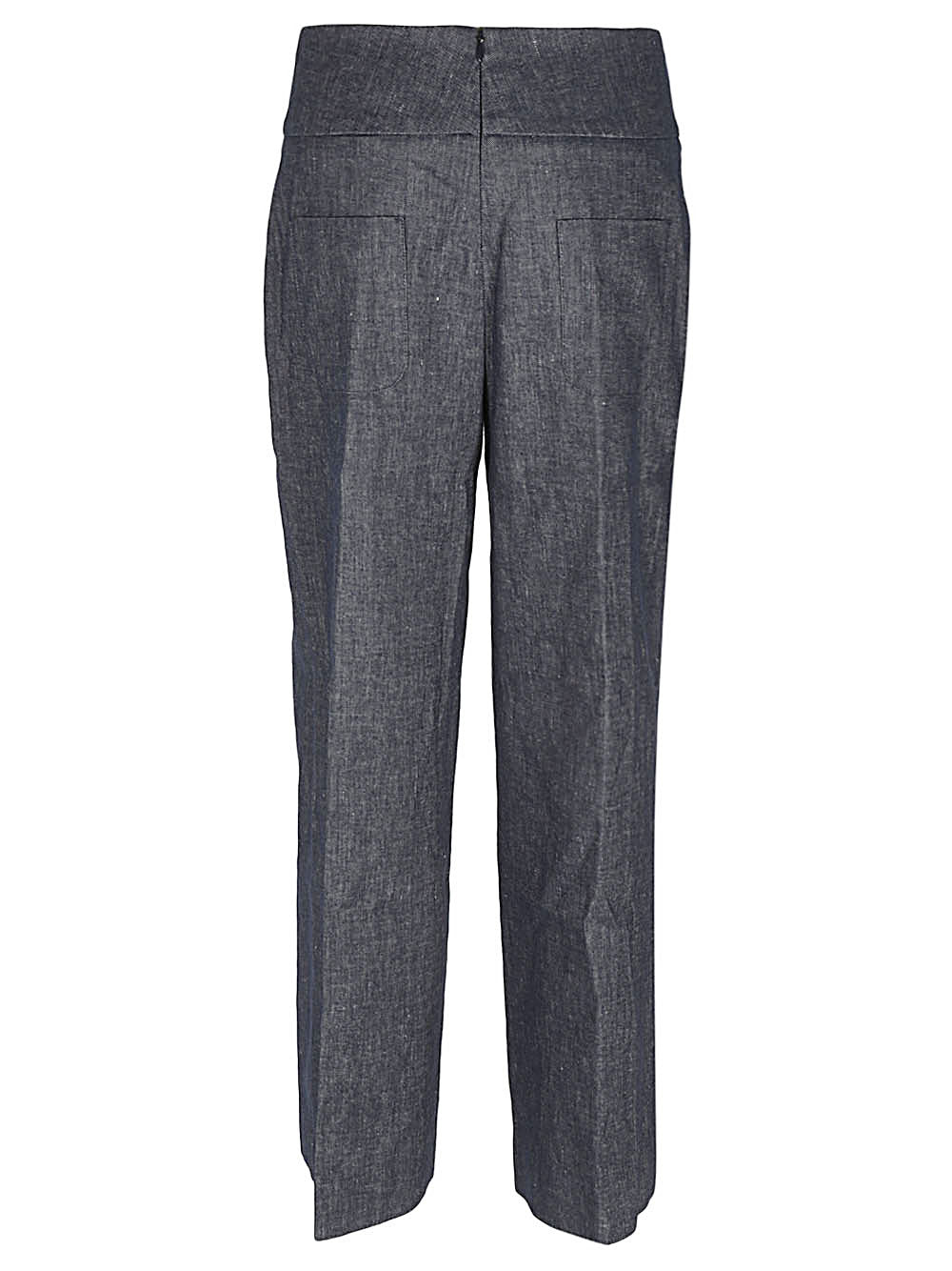 Via Masini 80 Via Masini 80 Straight leg linen blend trousers