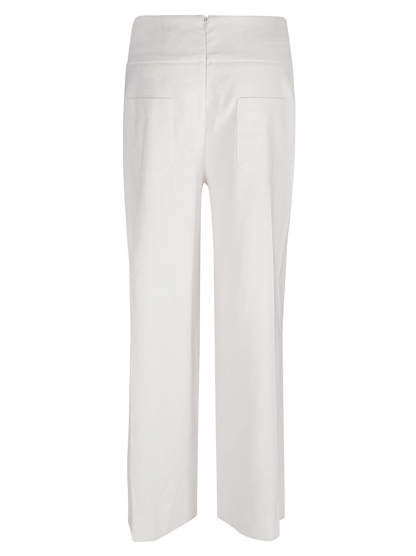 Via Masini 80 Via Masini 80 Straight leg linen blend trousers