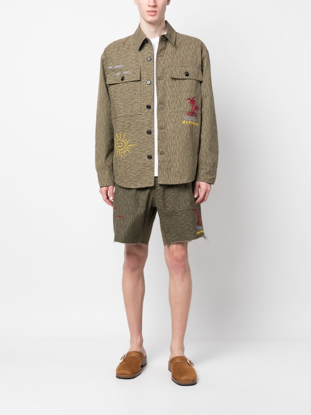 President's President'S Camouflage print shorts