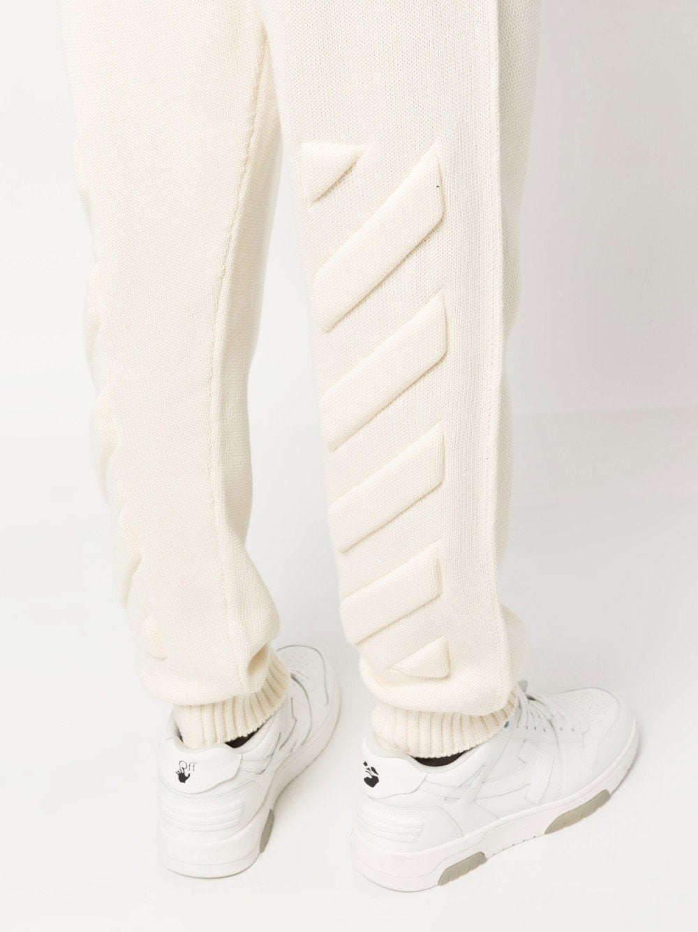 بنطال رياضي Off White Diag-stripe المحبوك