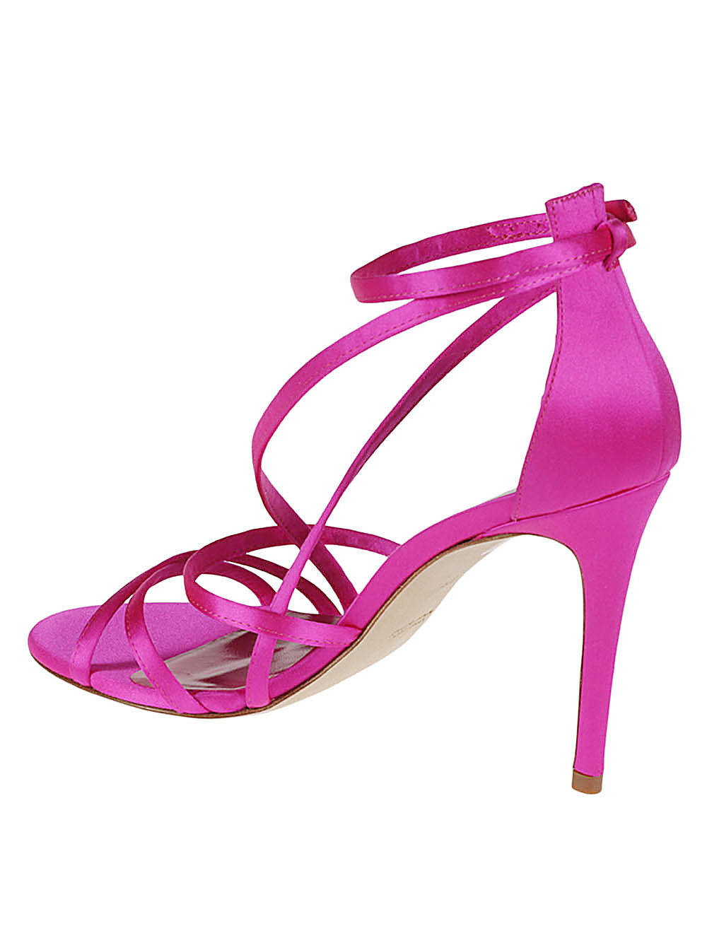 Lella Baldi Lella Baldi fuchsia satin sandals
