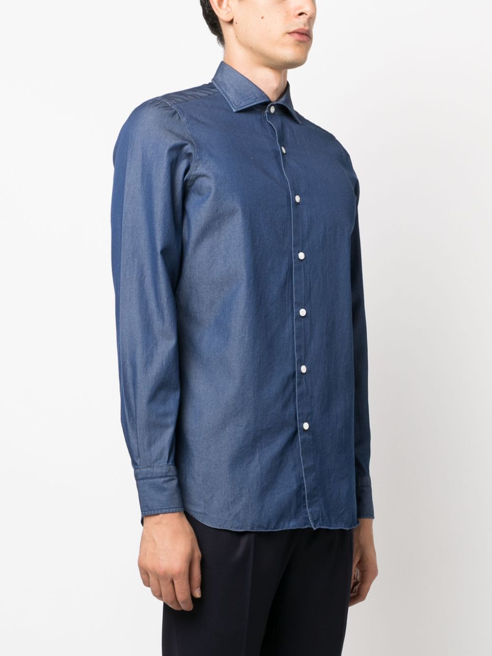Finamore 1925 Napoli Finamore 1925 Napoli Regular fit denim shirt