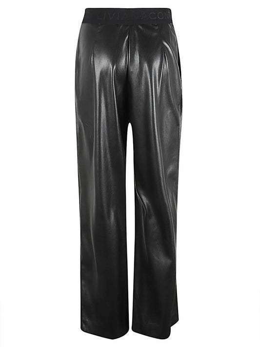 Liviana Conti Faux leather trousers