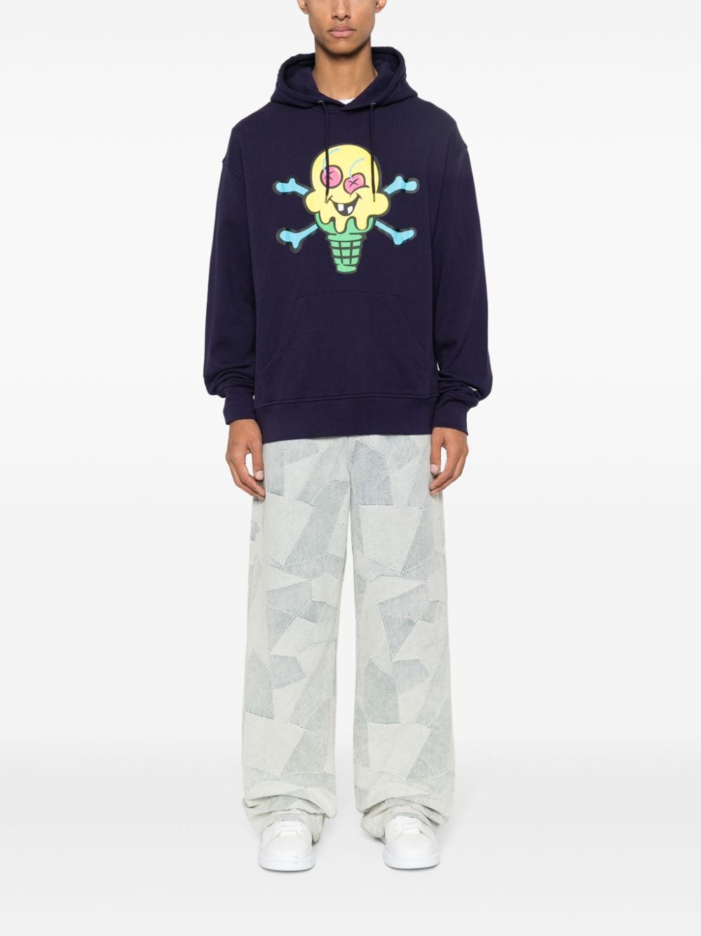 Icecream Icecream Cones&Bones printed hoodie