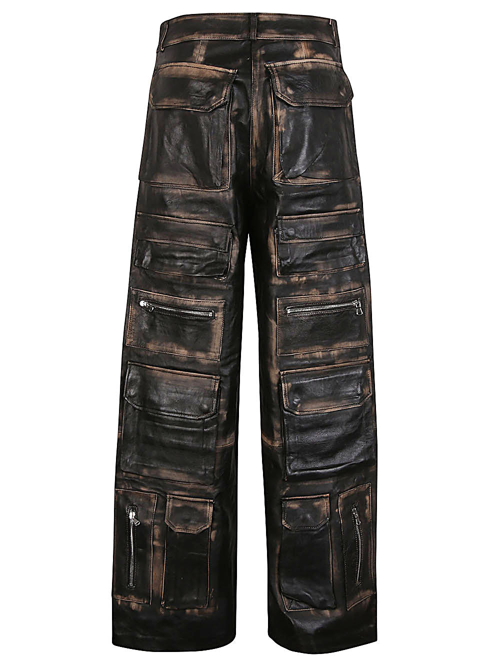 Fermas.Club Fermas.Club Leather cargo trousers