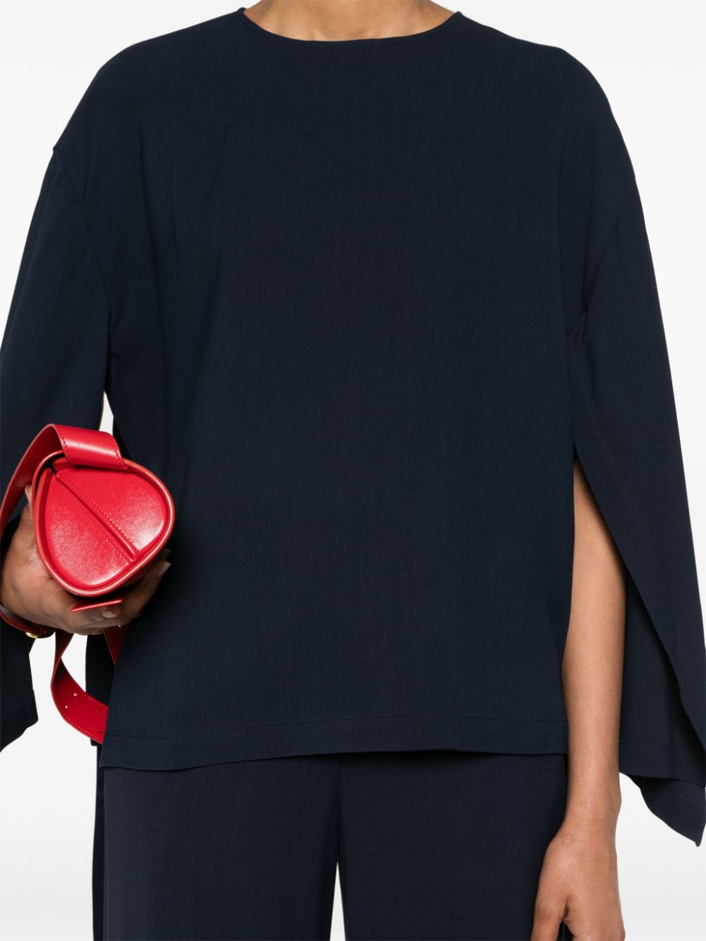Erika Cavallini Semi-Couture Erika Cavallini Semi-Couture Cady texture blouse