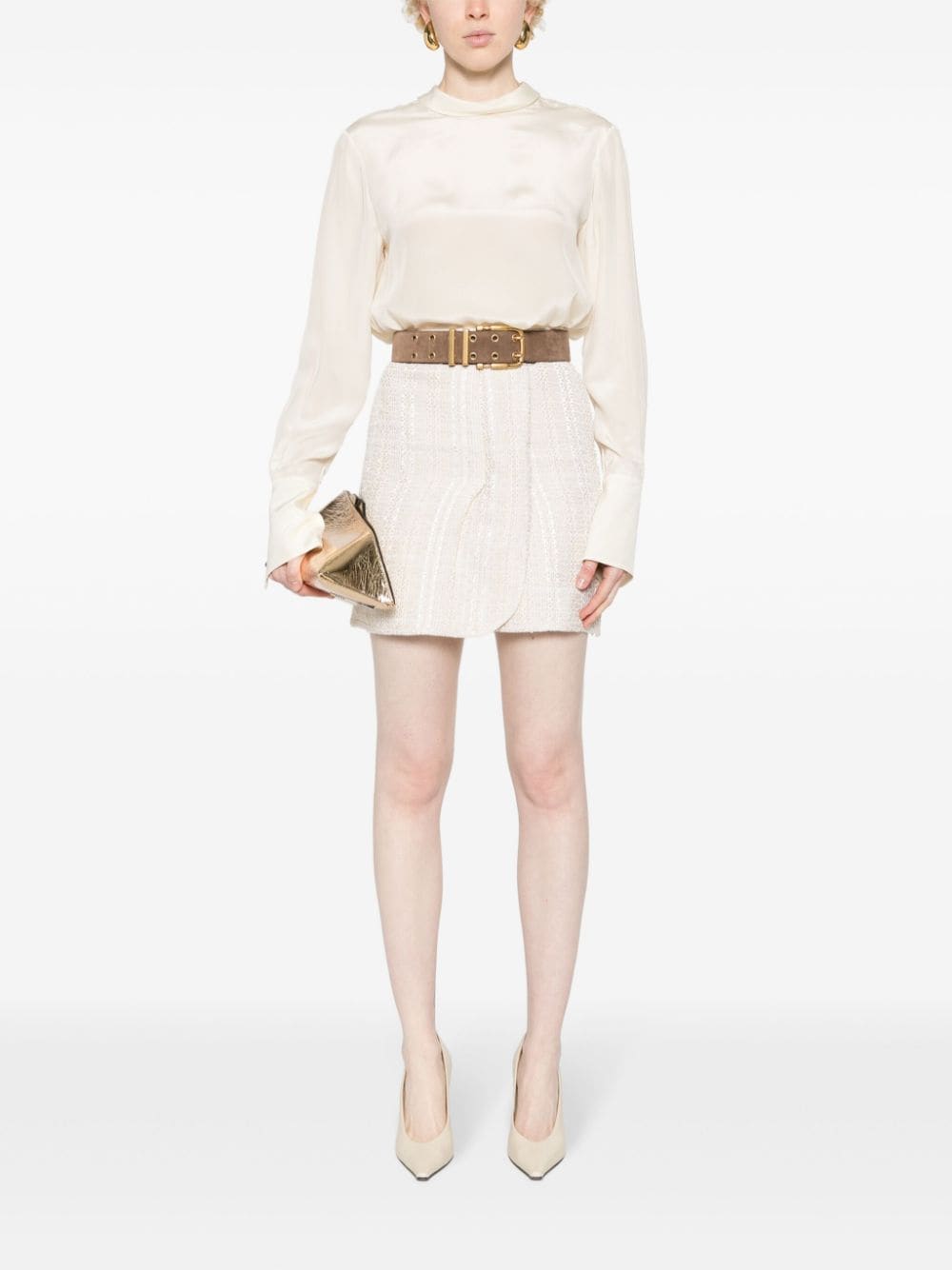Iro Iro Cotton blend wrapped skirt