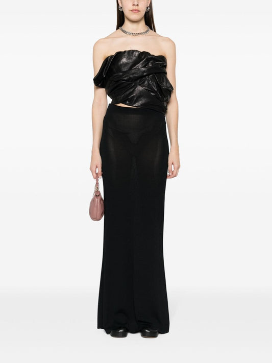 كورسيه ريك أوينز الجلدي المنسدل
