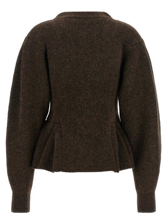 Rotate Birger Christensen Peplum Fund Cardigan