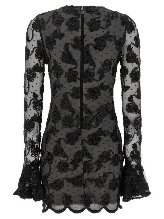 Rotate Birger Christensen Flower Mesh Dress