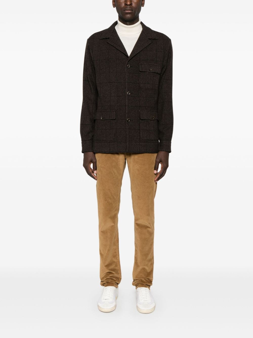 Finamore 1925 Napoli Wool single-breasted jacket