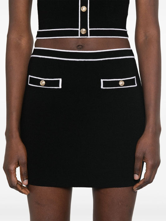 Alice + Olivia Cotton mini skirt