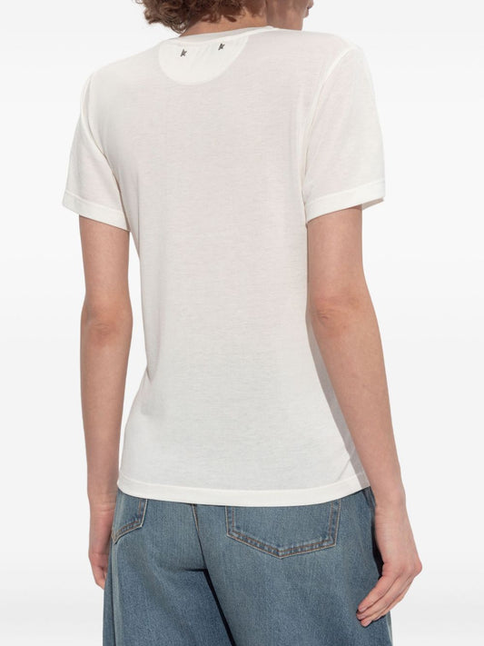 Golden Goose The Golden Dreamers طبعة تي شيرت قطن