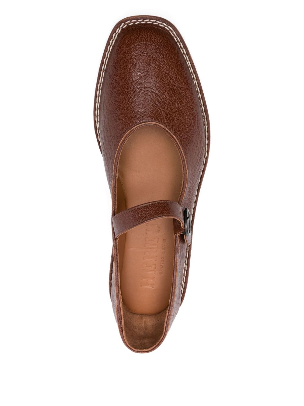 Hereu Hereu Brava leather ballet flats