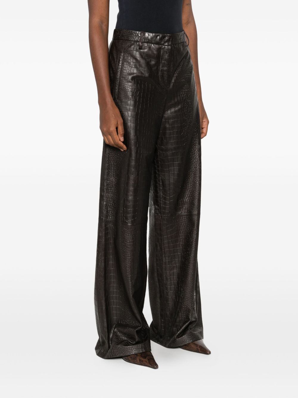 Enes Enes Leather trousers