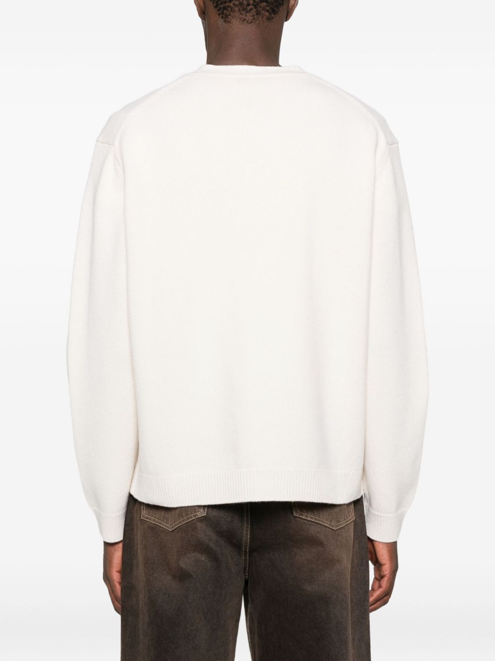 Maison Kitsuné Maison Kitsuné Fox Head Intarsia Merino Cardigan