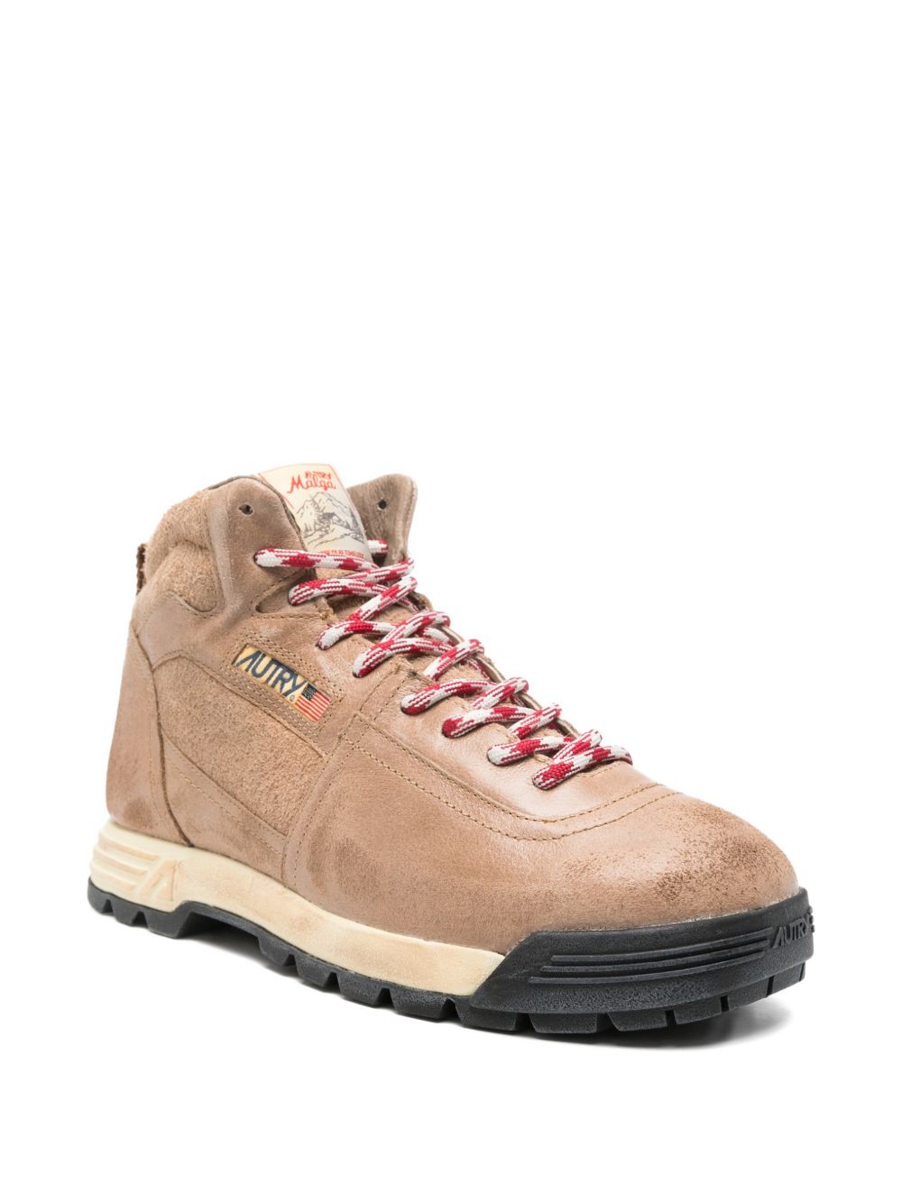Autry Autry Natural Suede Leather Malga Sneakers.
