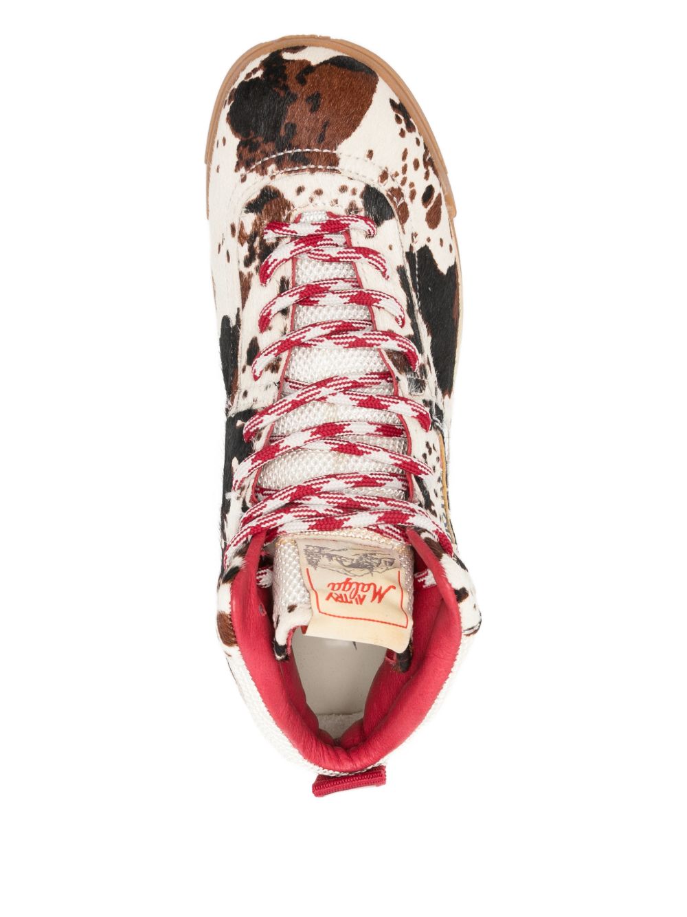 Autry Autry MARSHMALLOW AND BROWN HORSE-EFFECT MALGA Sneakers