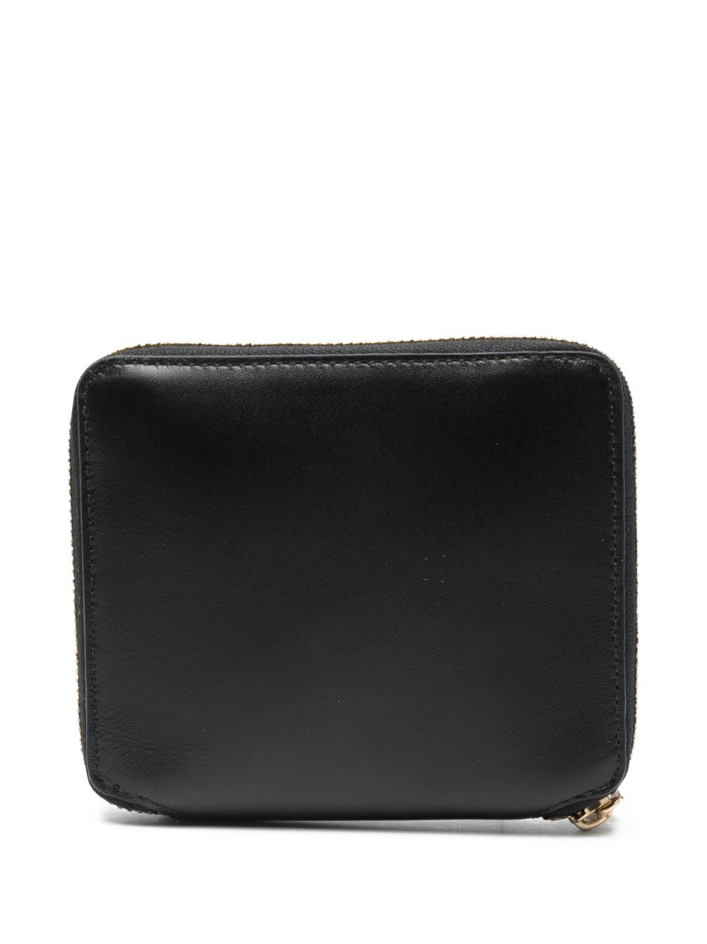 Comme Des Garcons Comme Des Garcons Comme Des Garçons Sa2100 Black Leather Square Zip-Around Wallet.