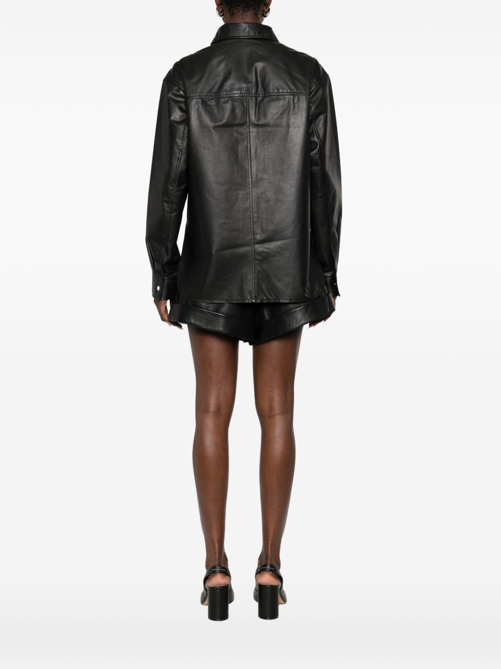 Iro Iro Cabana leather shirt