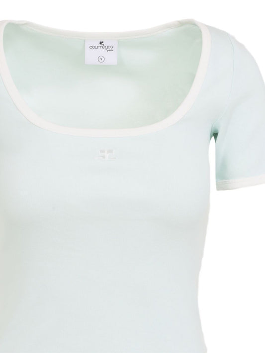 فستان قصير من قطن Courreges Pre