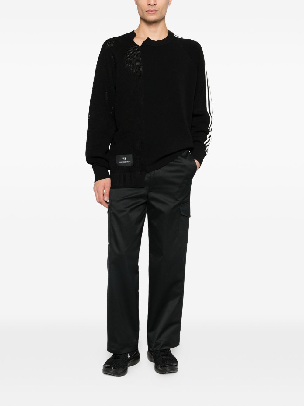 سويت شيرت قطني بشعار Y-3