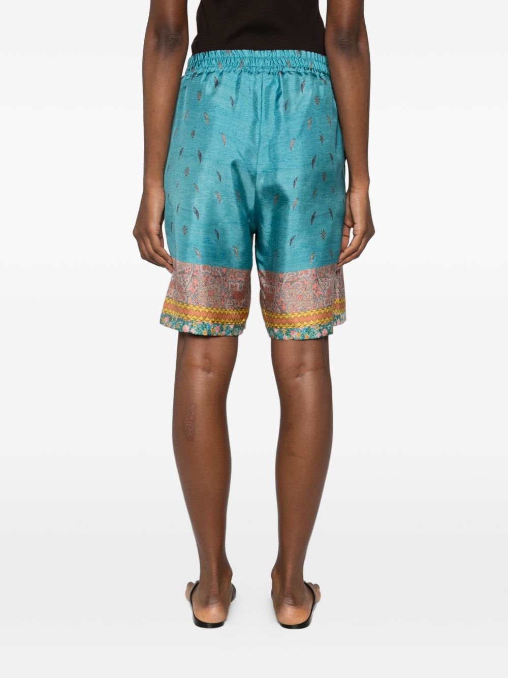 Pierre Louis Mascia Pierre Louis Mascia Printed silk shorts