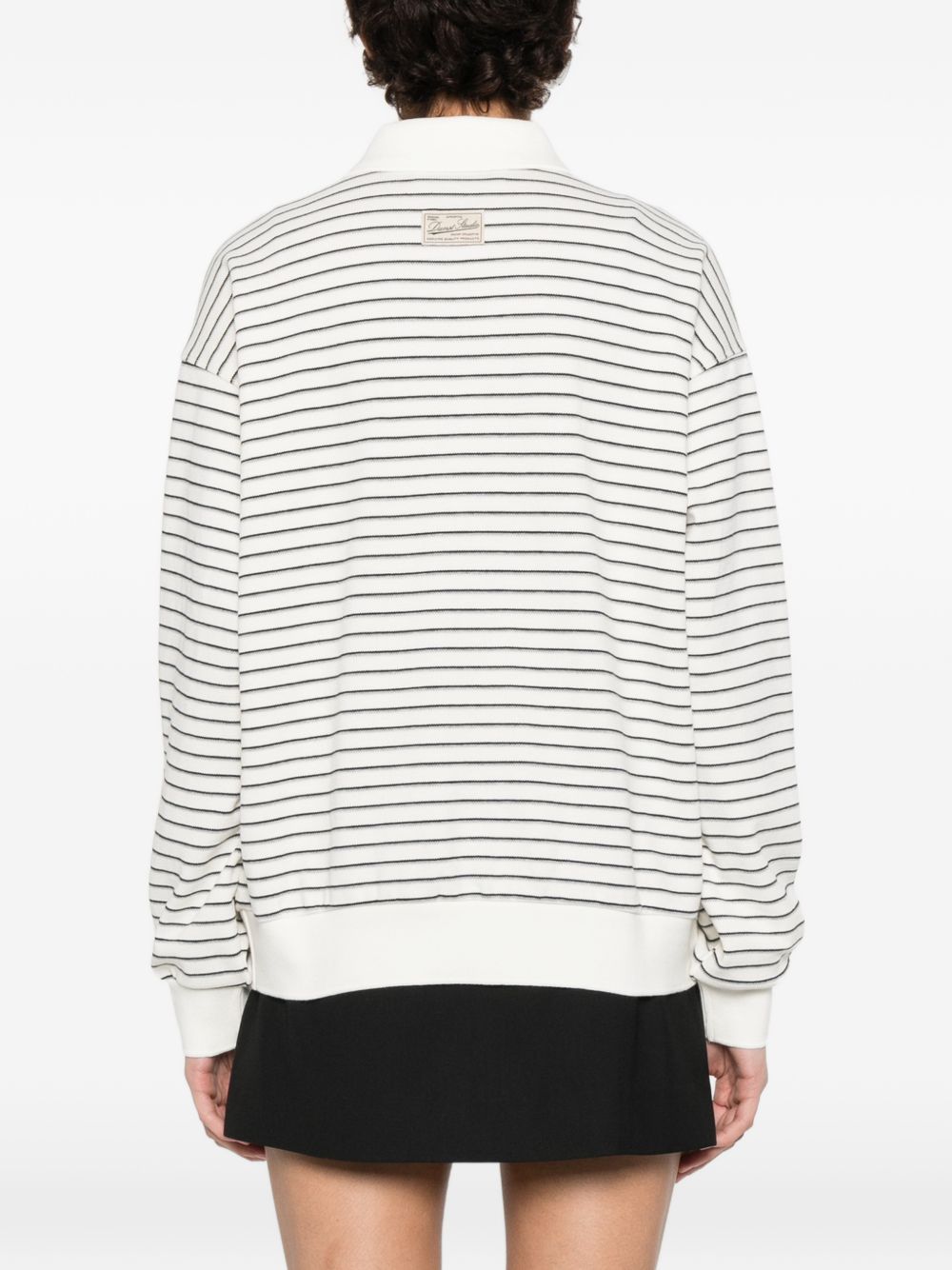 Dunst Dunst Striped cotton polo shirt