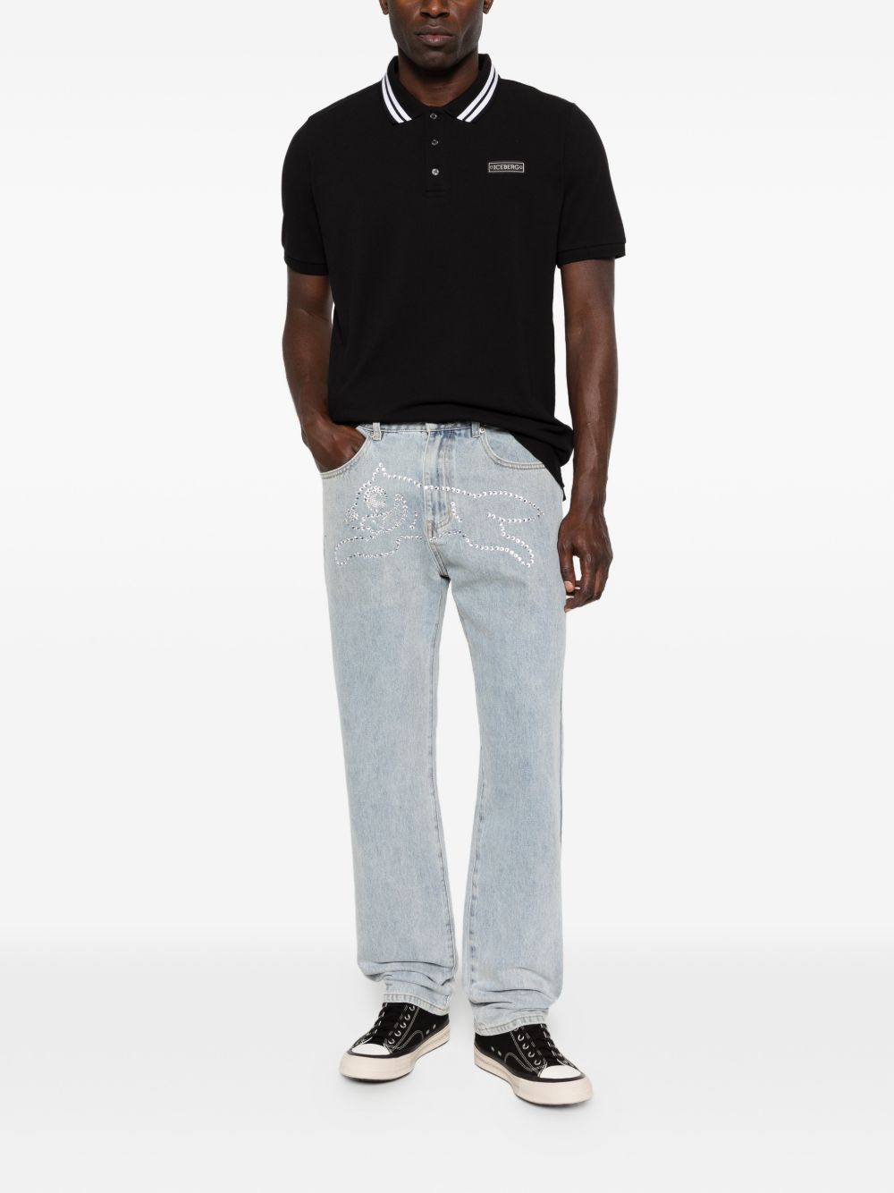 Icecream Icecream Crystal Running Dog denim jeans