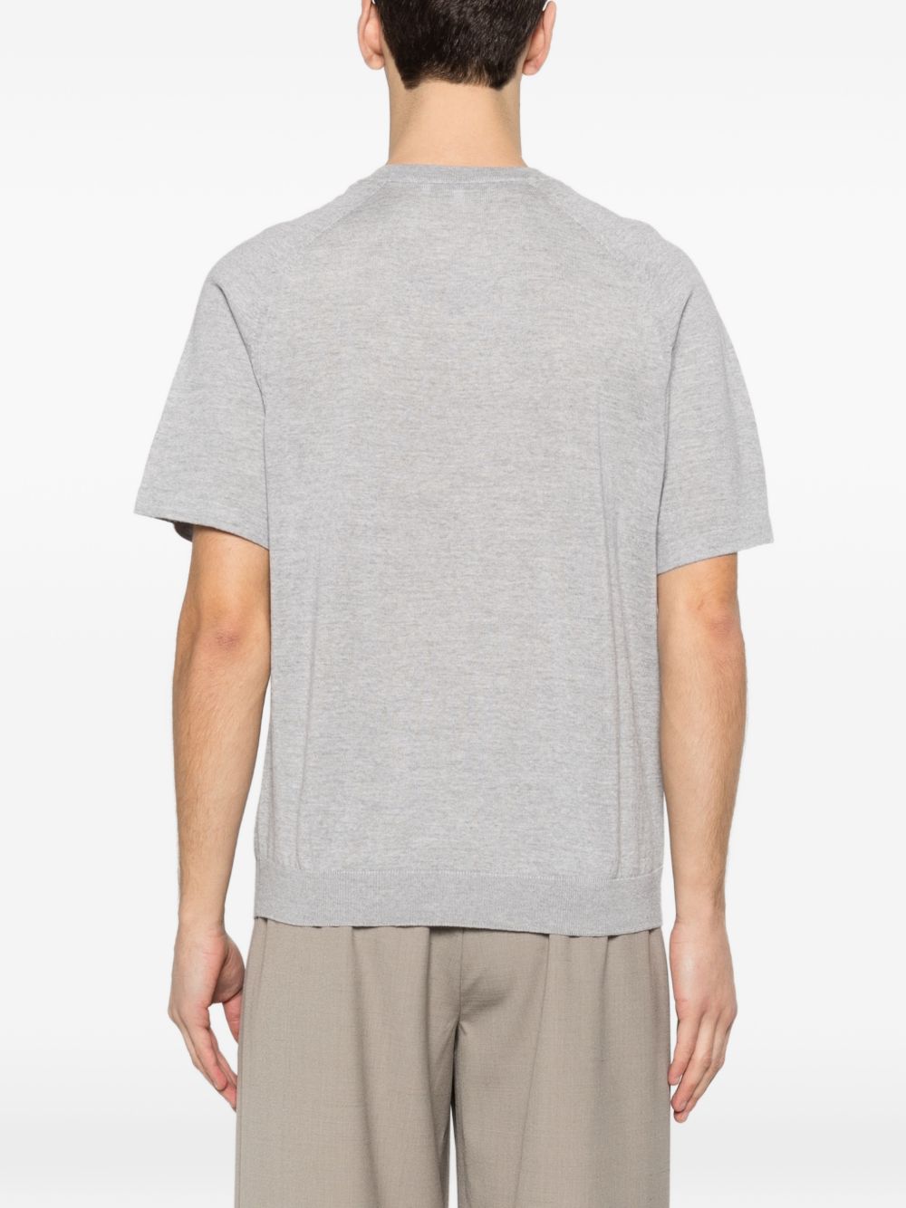 Maison Kitsuné Maison Kitsuné Fox head fine merino short sleeve jumper