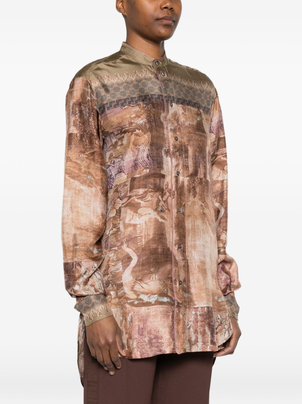 Pierre Louis Mascia Pierre Louis Mascia Printed silk shirt