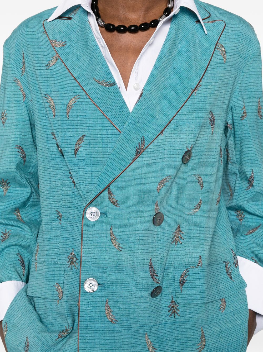 Pierre Louis Mascia Pierre Louis Mascia Printed silk jacket