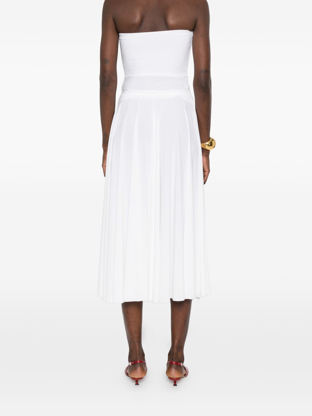Norma Kamali Norma Kamali Flared midi skirt