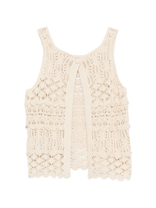 Semicouture Shelley cotton tank top