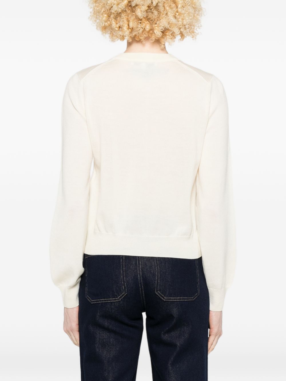 Maison Kitsuné Maison Kitsuné Maison Kitsuné Baby Fox wool cardigan
