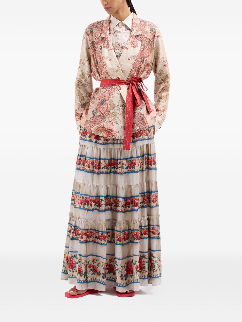 Pierre Louis Mascia Pierre Louis Mascia Printed silk skirt