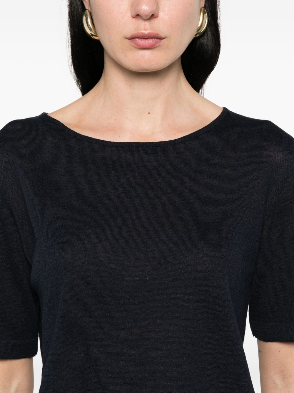 Base Base Linen and cotton blend sweater