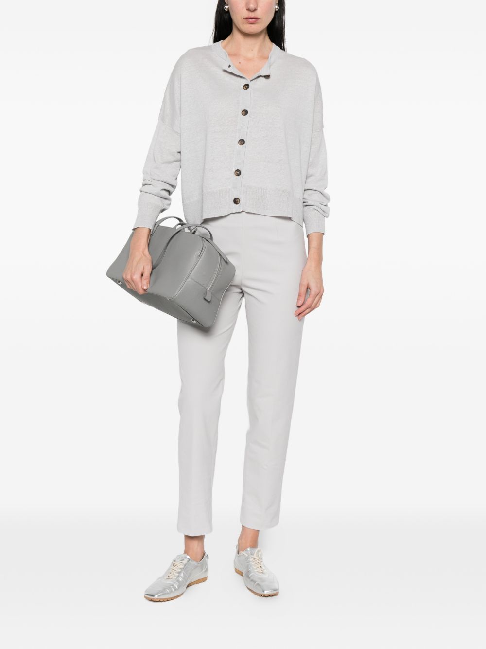 Base Base Linen and cotton blend cardigan
