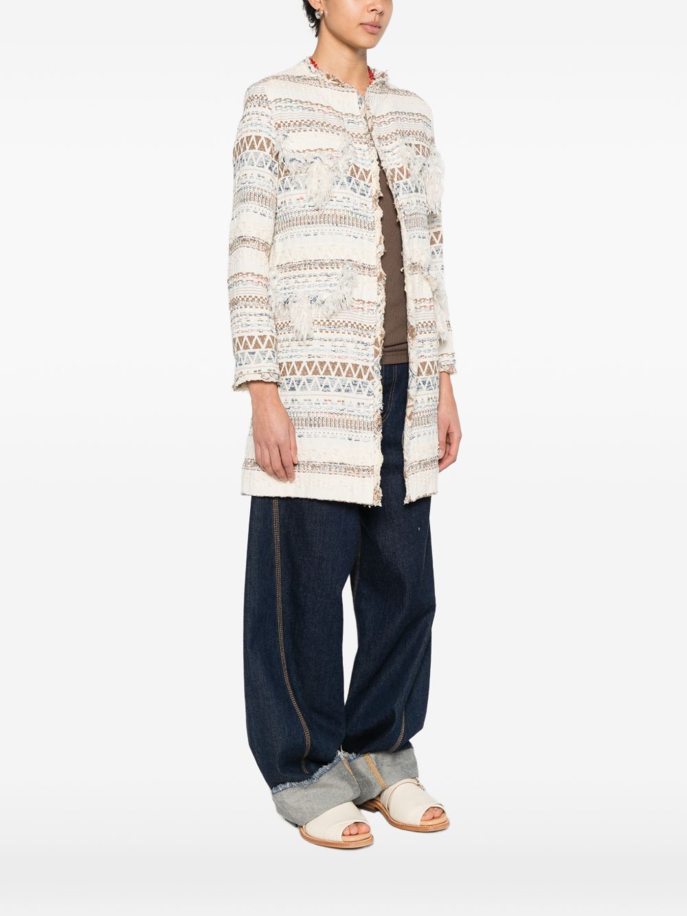 BYE Bye Cotton blend caban coat