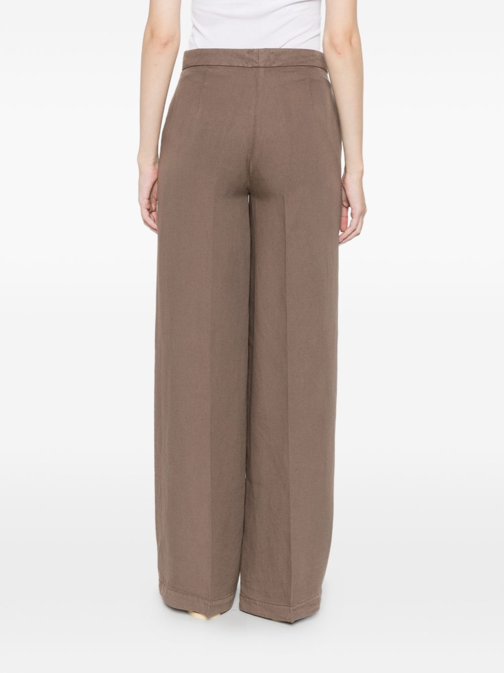 Via Masini 80 Via Masini 80 Linen wide-leg trousers