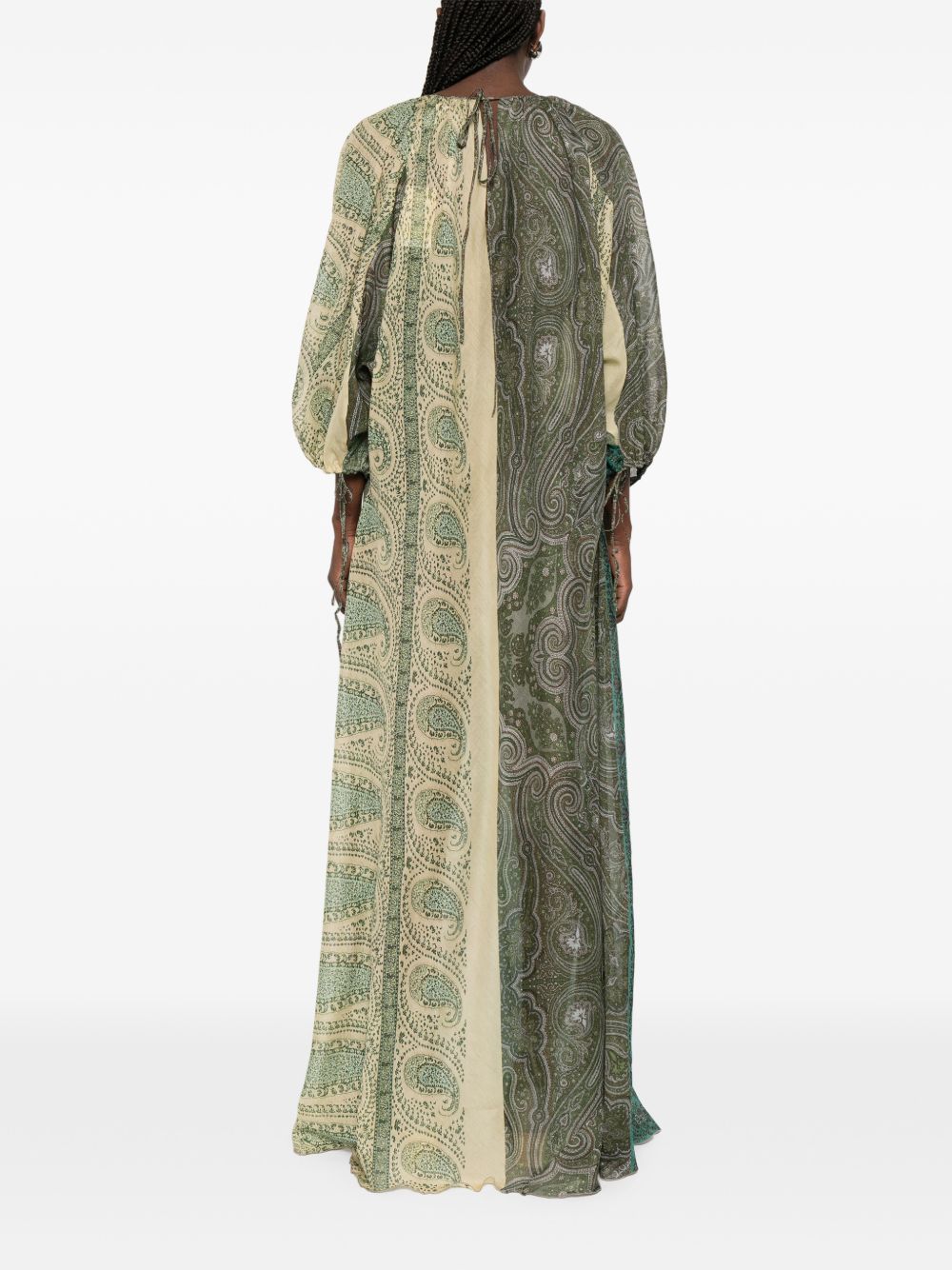 Pierre Louis Mascia Pierre Louis Mascia Pritned cotton and silk dress