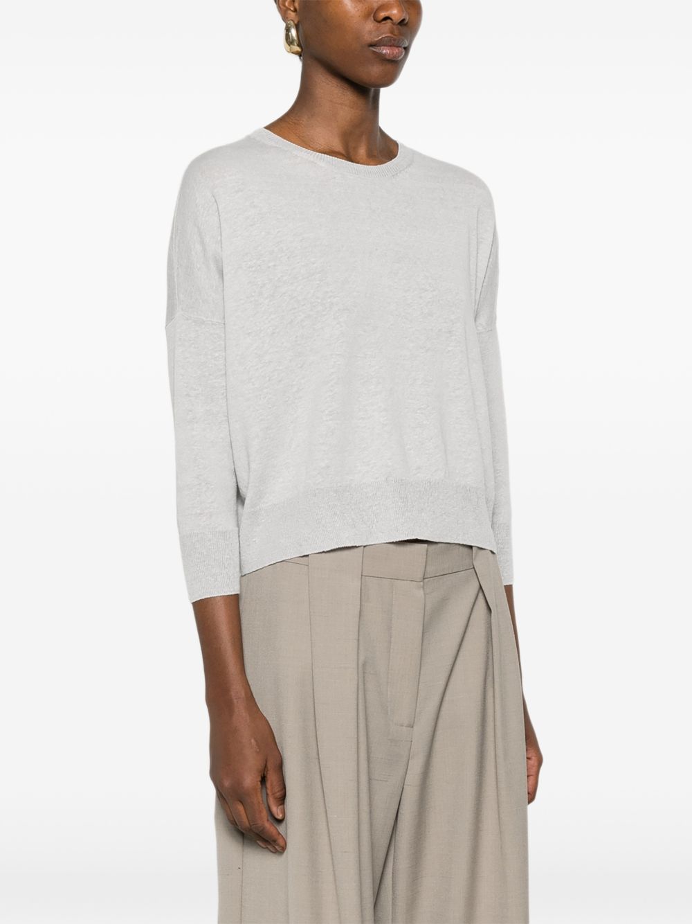 Base Base Linen and cotton blend sweater