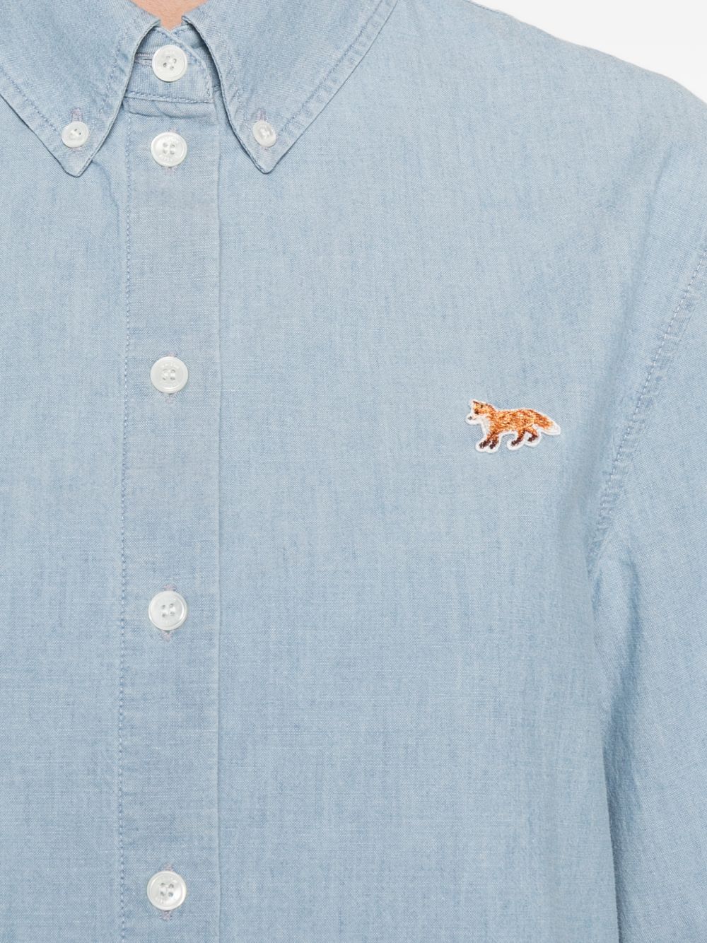 Maison Kitsuné Maison Kitsuné Maison Kitsuné Baby Fox cropped shirt
