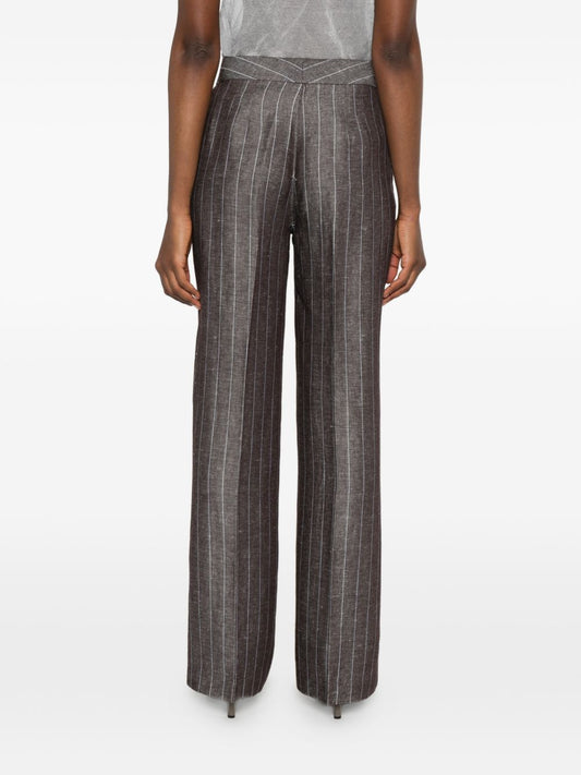 Via Masini 80 Pinstriped trousers