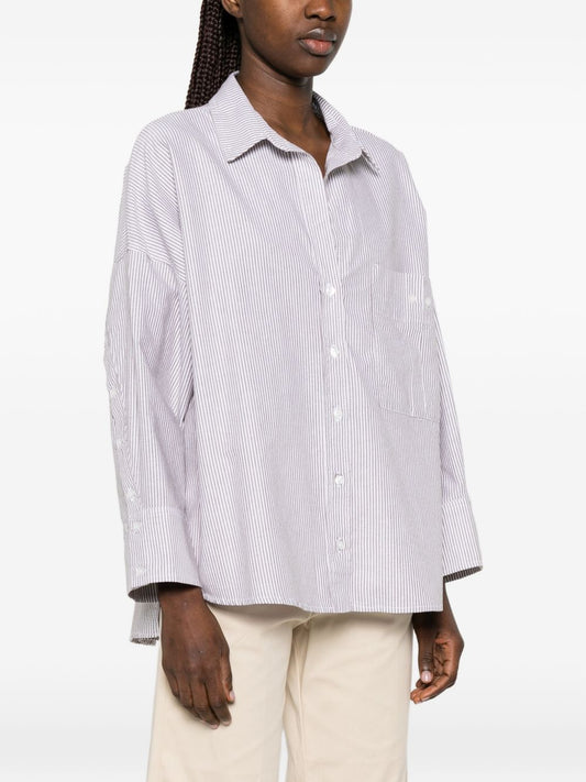 White Sand Striped cotton shirt