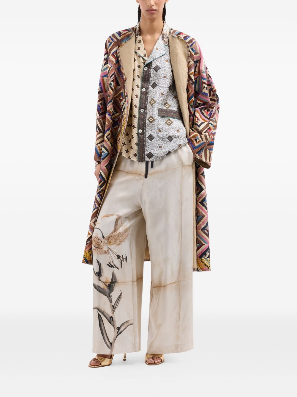 Pierre Louis Mascia Pierre Louis Mascia Printed silk trousers