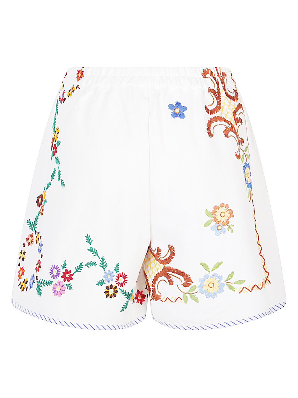 RELAX RE-LUX Relax Re-Lux Embroidered cotton shorts